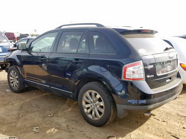 2FMDK3JCXABB51834 - 2010 FORD EDGE SEL BLUE photo 3