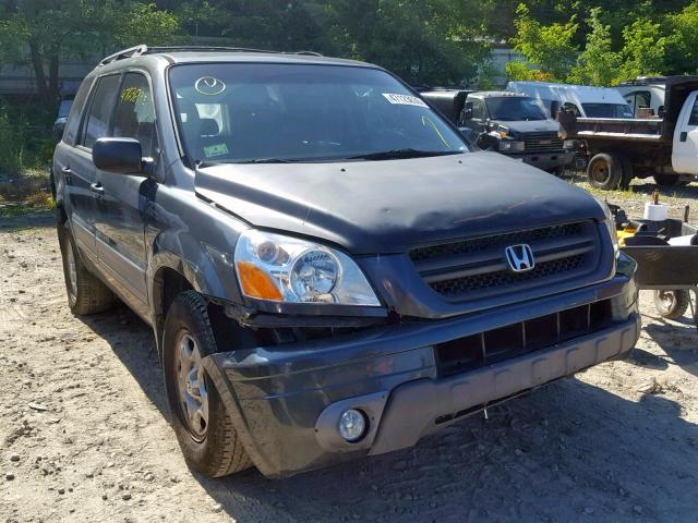 2HKYF18153H589476 - 2003 HONDA PILOT LX GRAY photo 1