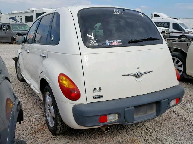 3C8FY4BB71T588409 - 2001 CHRYSLER PT CRUISER WHITE photo 3