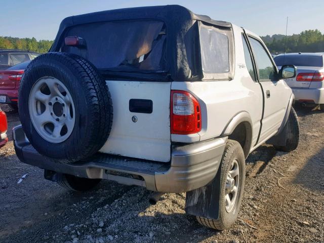 4S2CK57W524311373 - 2002 ISUZU RODEO SPOR WHITE photo 4