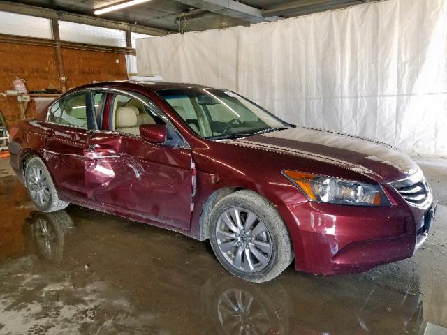 1HGCP2F87CA089485 - 2012 HONDA ACCORD EXL BURGUNDY photo 1