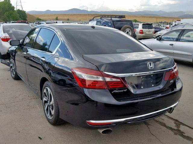 1HGCR3F83HA008795 - 2017 HONDA ACCORD EXL BLACK photo 3