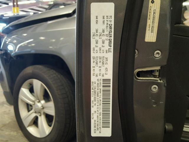 1C4NJDBB5DD165209 - 2013 JEEP COMPASS SP ნაცრისფერი ფოტო 10