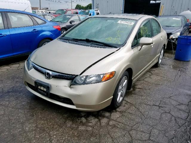 1HGFA16938L118784 - 2008 HONDA CIVIC EXL 金色 照片 2