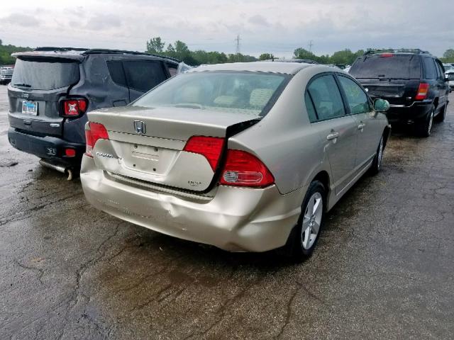 1HGFA16938L118784 - 2008 HONDA CIVIC EXL 金色 照片 4
