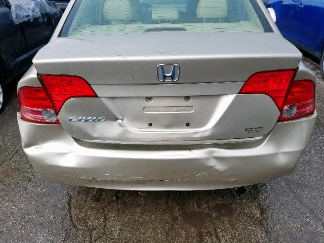 1HGFA16938L118784 - 2008 HONDA CIVIC EXL 金色 照片 9