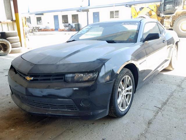 2G1FA1E34E9277367 - 2014 CHEVROLET CAMARO LS BLACK photo 2