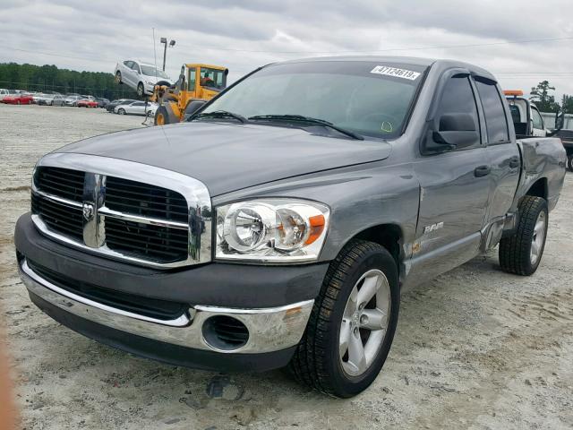 1D7HA18K38J136923 - 2008 DODGE RAM 1500 S GRAY photo 2