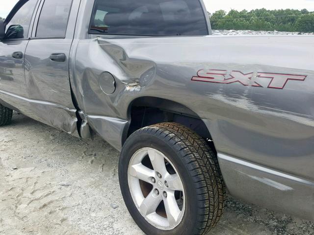 1D7HA18K38J136923 - 2008 DODGE RAM 1500 S GRAY photo 9