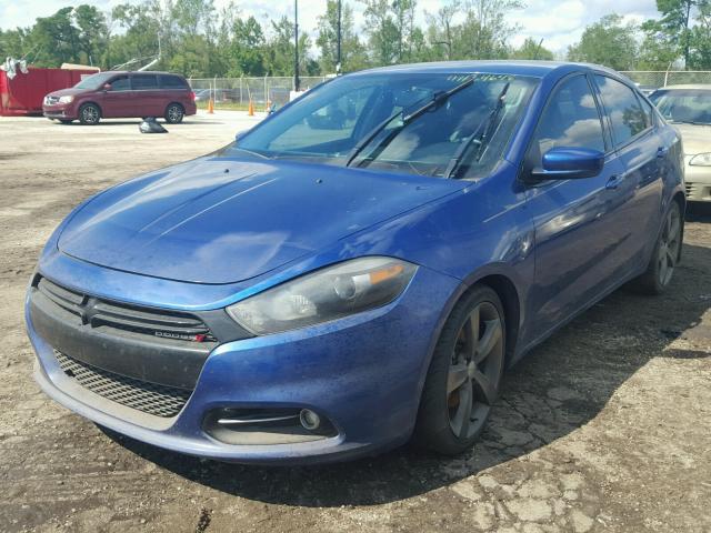 1C3CDFBA6DD301773 - 2013 DODGE DART SXT BLUE photo 2