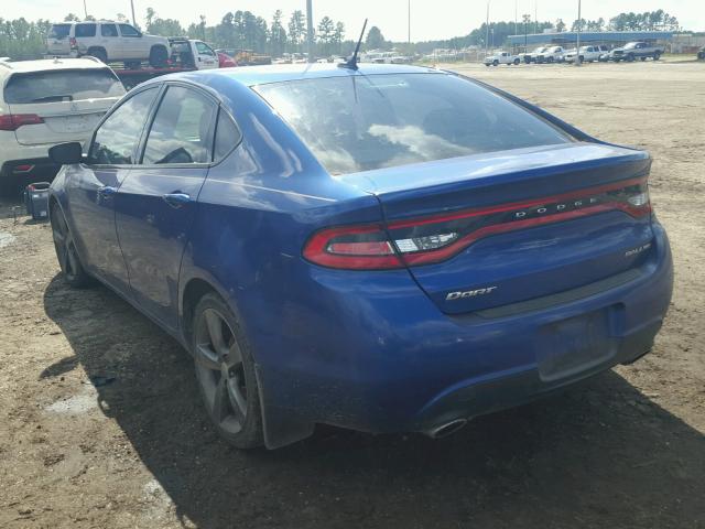 1C3CDFBA6DD301773 - 2013 DODGE DART SXT BLUE photo 3