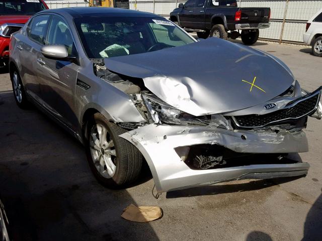 KNAGN4A69B5138438 - 2011 KIA OPTIMA EX GRAY photo 1