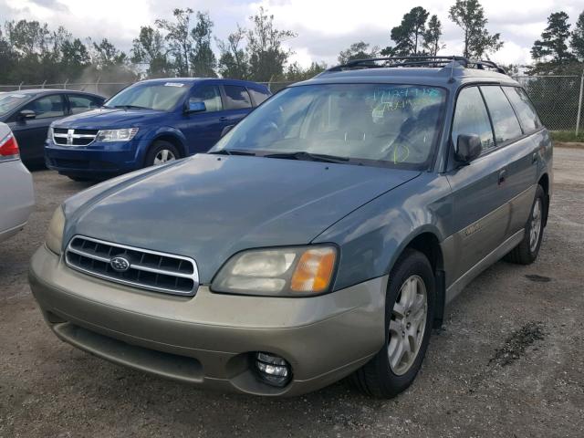 4S3BH6752Y6627362 - 2000 SUBARU LEGACY OUT GREEN photo 2