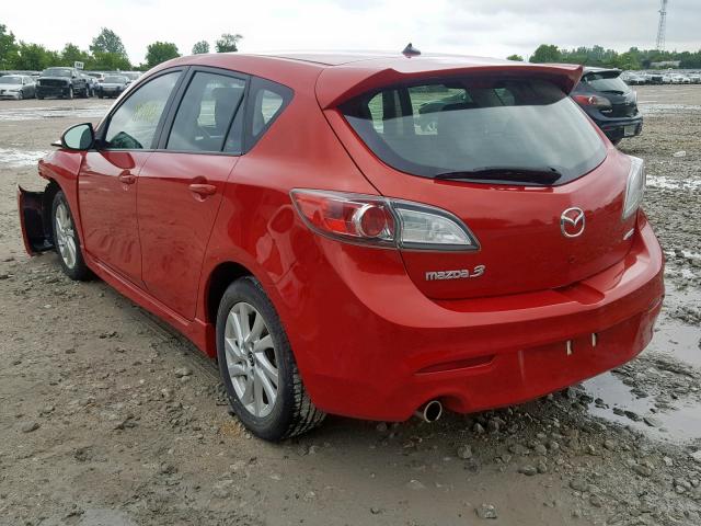 JM1BL1L77D1842462 - 2013 MAZDA 3 I RED photo 3