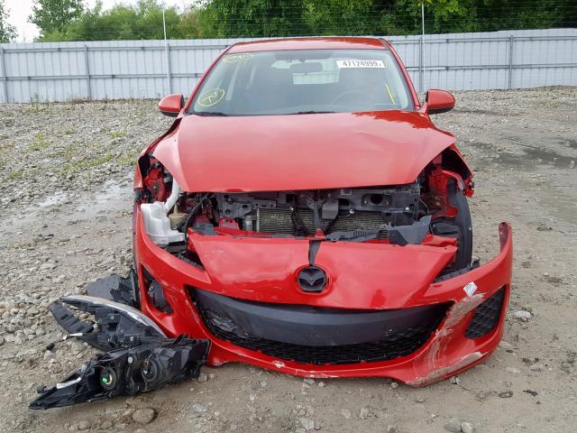 JM1BL1L77D1842462 - 2013 MAZDA 3 I RED photo 9