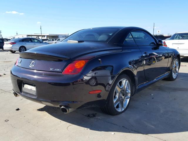 JTHFN48Y420024185 - 2002 LEXUS SC 430 BLACK photo 4