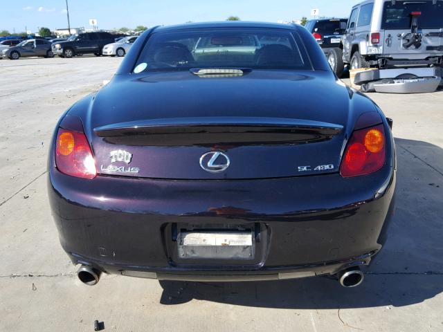 JTHFN48Y420024185 - 2002 LEXUS SC 430 BLACK photo 6