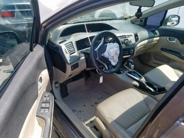 2HGFB2F98CH515562 - 2012 HONDA CIVIC EXL 棕色 照片 9