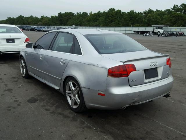 WAUDG68E05A451038 - 2005 AUDI A4 3.2 QUA SILVER photo 3