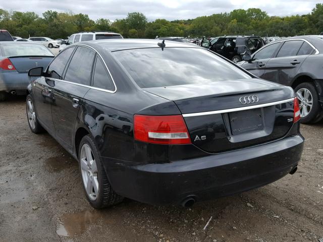 WAUAH74F48N016508 - 2008 AUDI A6 3.2 BLACK photo 3