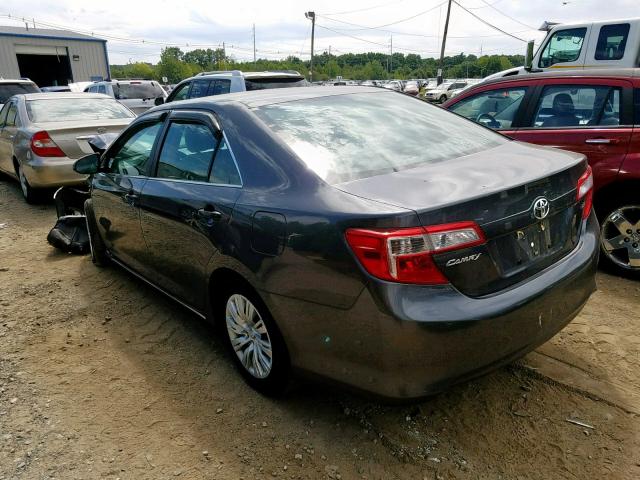 4T4BF1FK8DR275167 - 2013 TOYOTA CAMRY L GRAY photo 3