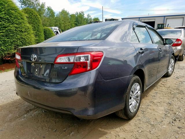 4T4BF1FK8DR275167 - 2013 TOYOTA CAMRY L GRAY photo 4