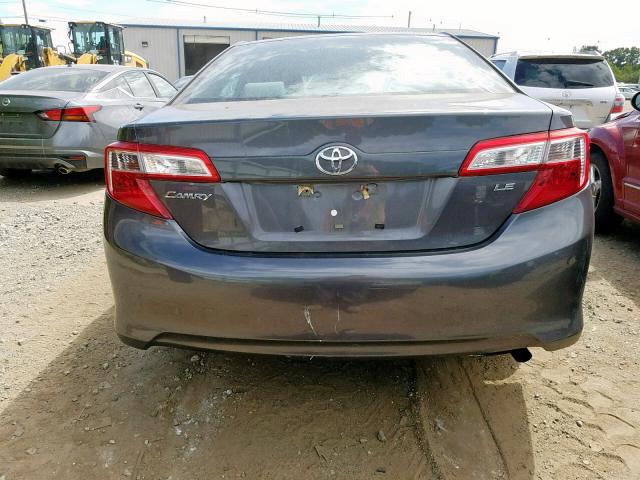 4T4BF1FK8DR275167 - 2013 TOYOTA CAMRY L GRAY photo 9