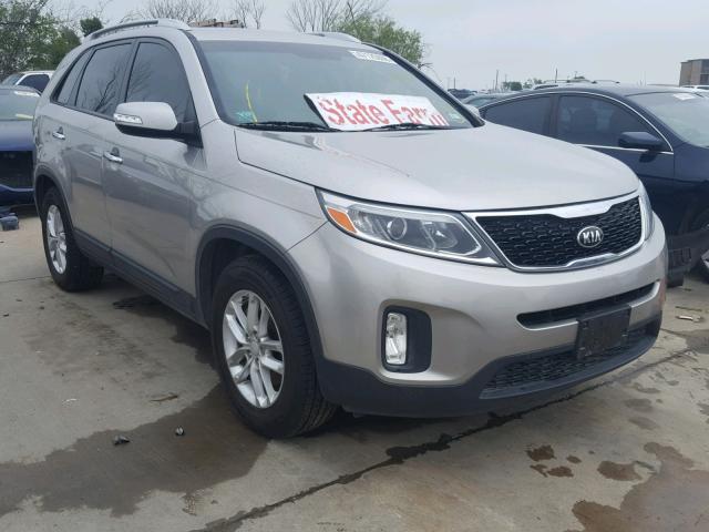 5XYKT3A63FG582456 - 2015 KIA SORENTO LX TAN photo 1