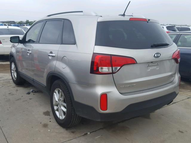 5XYKT3A63FG582456 - 2015 KIA SORENTO LX TAN photo 3