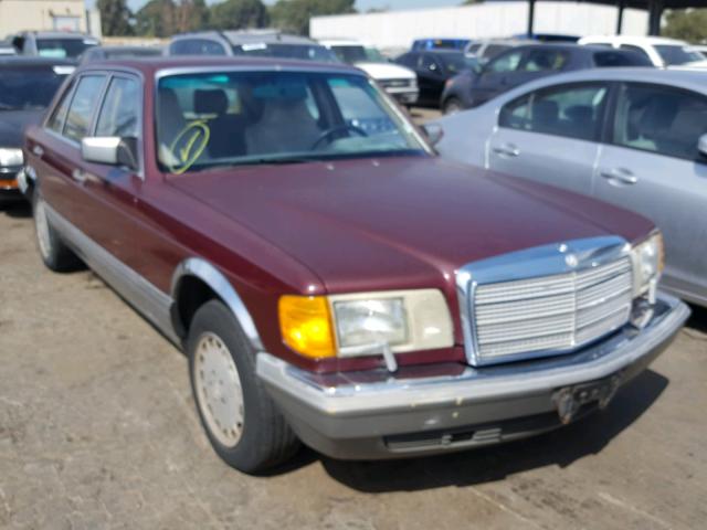 WDBCA35D1GA213145 - 1986 MERCEDES-BENZ 420 SEL MAROON photo 1