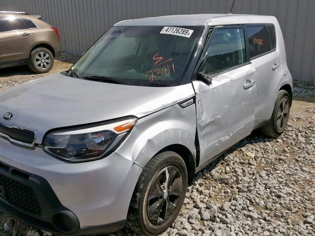 KNDJN2A28G7862384 - 2016 KIA SOUL SILVER photo 9