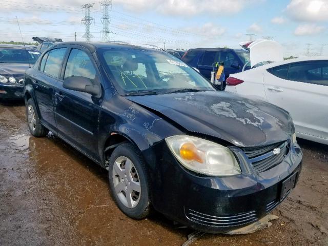 1G1AK52F457522456 - 2005 CHEVROLET COBALT BLACK photo 1