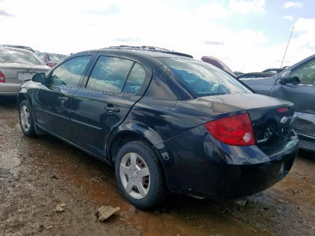 1G1AK52F457522456 - 2005 CHEVROLET COBALT BLACK photo 3