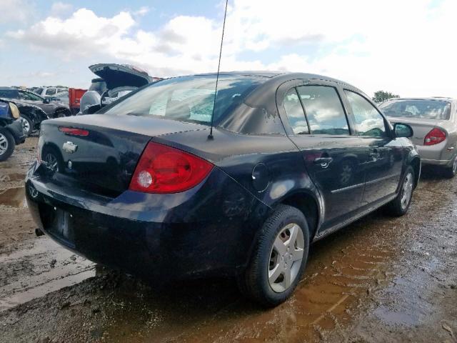 1G1AK52F457522456 - 2005 CHEVROLET COBALT BLACK photo 4