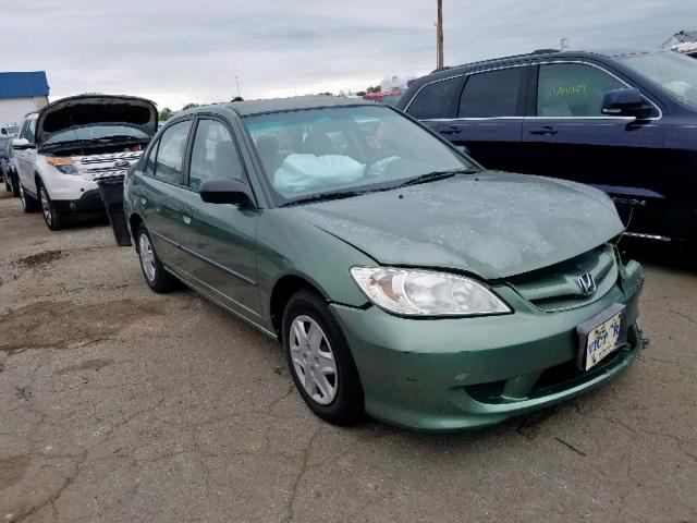 2HGES16314H627932 - 2004 HONDA CIVIC DX V GREEN photo 1