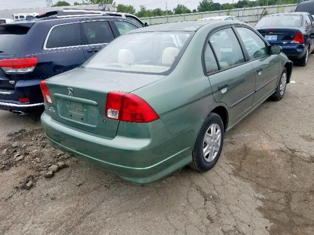 2HGES16314H627932 - 2004 HONDA CIVIC DX V GREEN photo 4