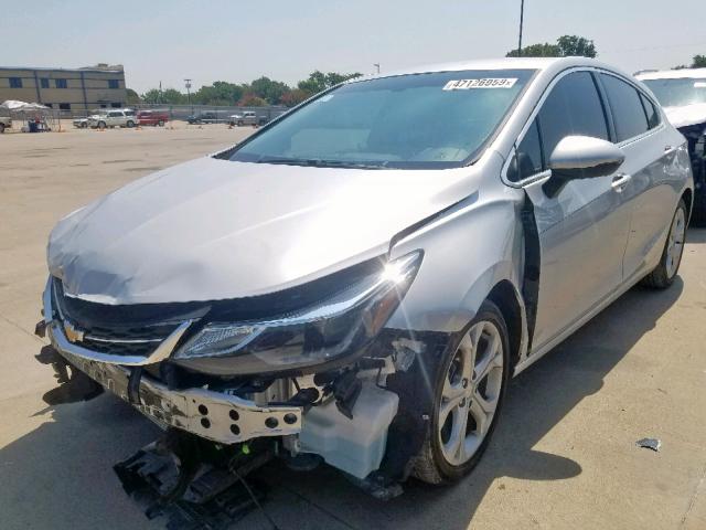 3G1BF6SM6HS608547 - 2017 CHEVROLET CRUZE PREM GRAY photo 2