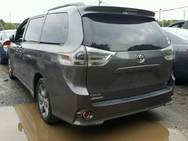 5TDXK3DC3FS566688 - 2015 TOYOTA SIENNA SPO GRAY photo 3