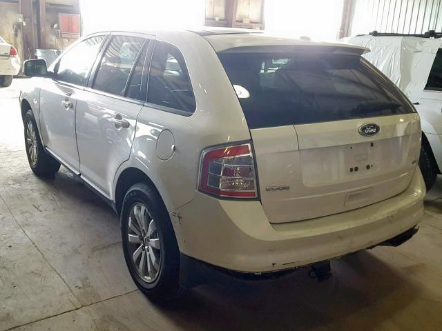 2FMDK3JC0ABB58971 - 2010 FORD EDGE SEL WHITE photo 3