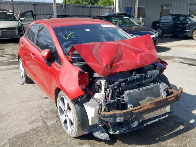 KNADN5A36D6134374 - 2013 KIA RIO EX RED photo 1