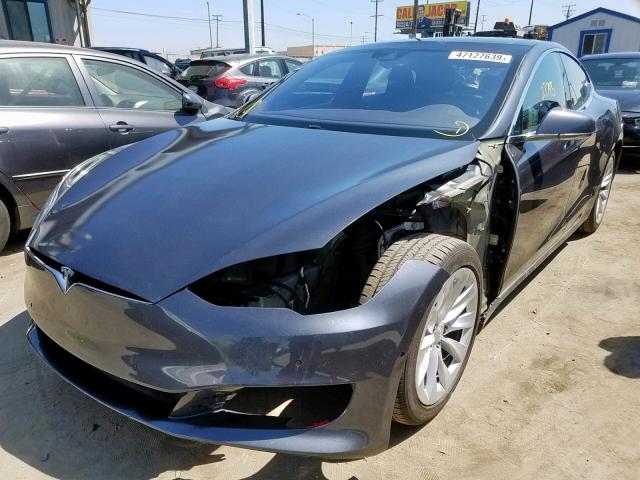 5YJSA1E19GF159821 - 2016 TESLA MODEL S رمادي صورة 2