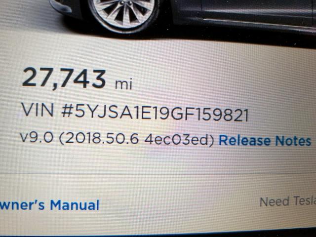 5YJSA1E19GF159821 - 2016 TESLA MODEL S رمادي صورة 8