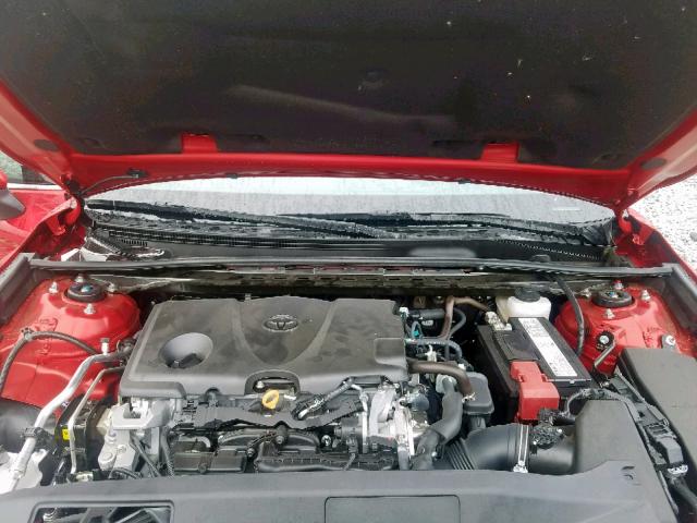 4T1B61HK6KU166274 - 2019 TOYOTA CAMRY XSE RED photo 7