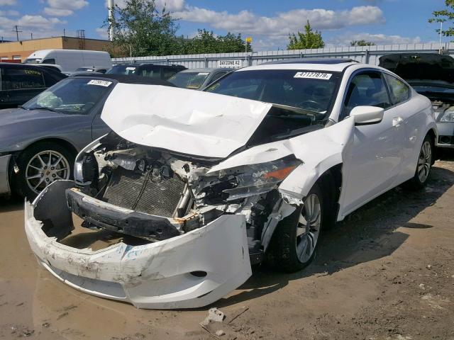 1HGCS11848A802950 - 2008 HONDA ACCORD EXL WHITE photo 2