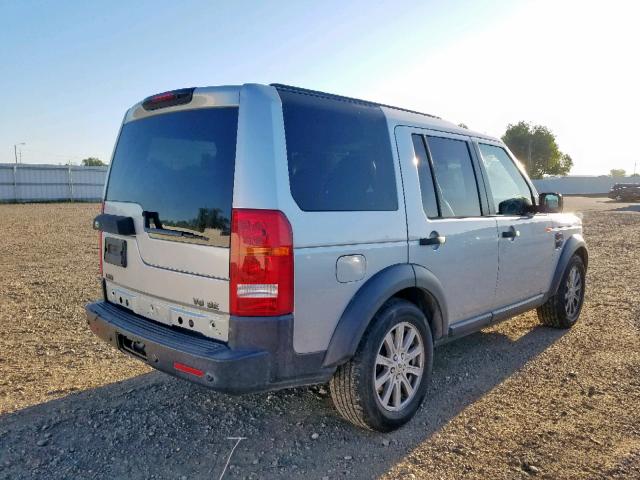 SALAE25458A445572 - 2008 LAND ROVER LR3 SE SILVER photo 4