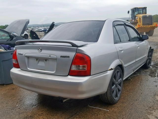 JM1BJ225210454620 - 2001 MAZDA PROTEGE LX SILVER photo 4