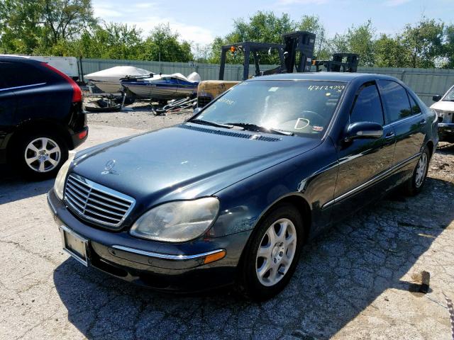 WDBNG75J2YA107759 - 2000 MERCEDES-BENZ S 500 BLUE photo 2