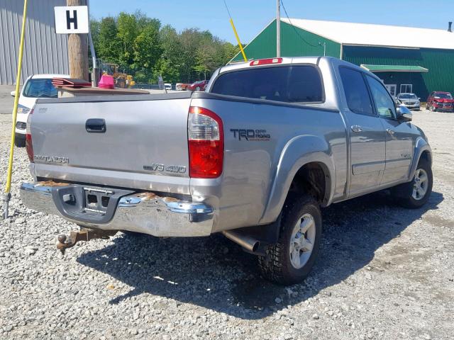 5TBDT44106S528364 - 2006 TOYOTA TUNDRA DOU SILVER photo 4