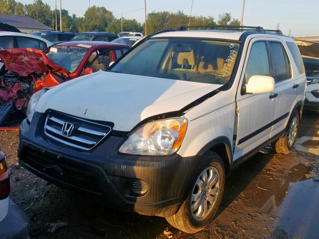 JHLRD68826C018566 - 2006 HONDA CR-V EX WHITE photo 2