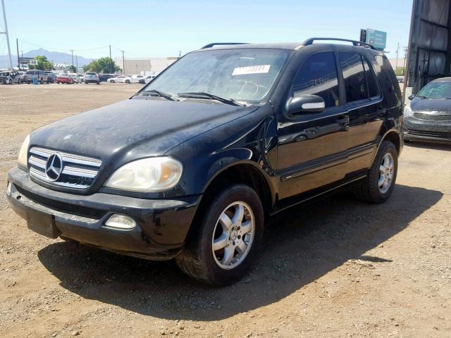 4JGAB57EX4A508503 - 2004 MERCEDES-BENZ ML 350 BLACK photo 2